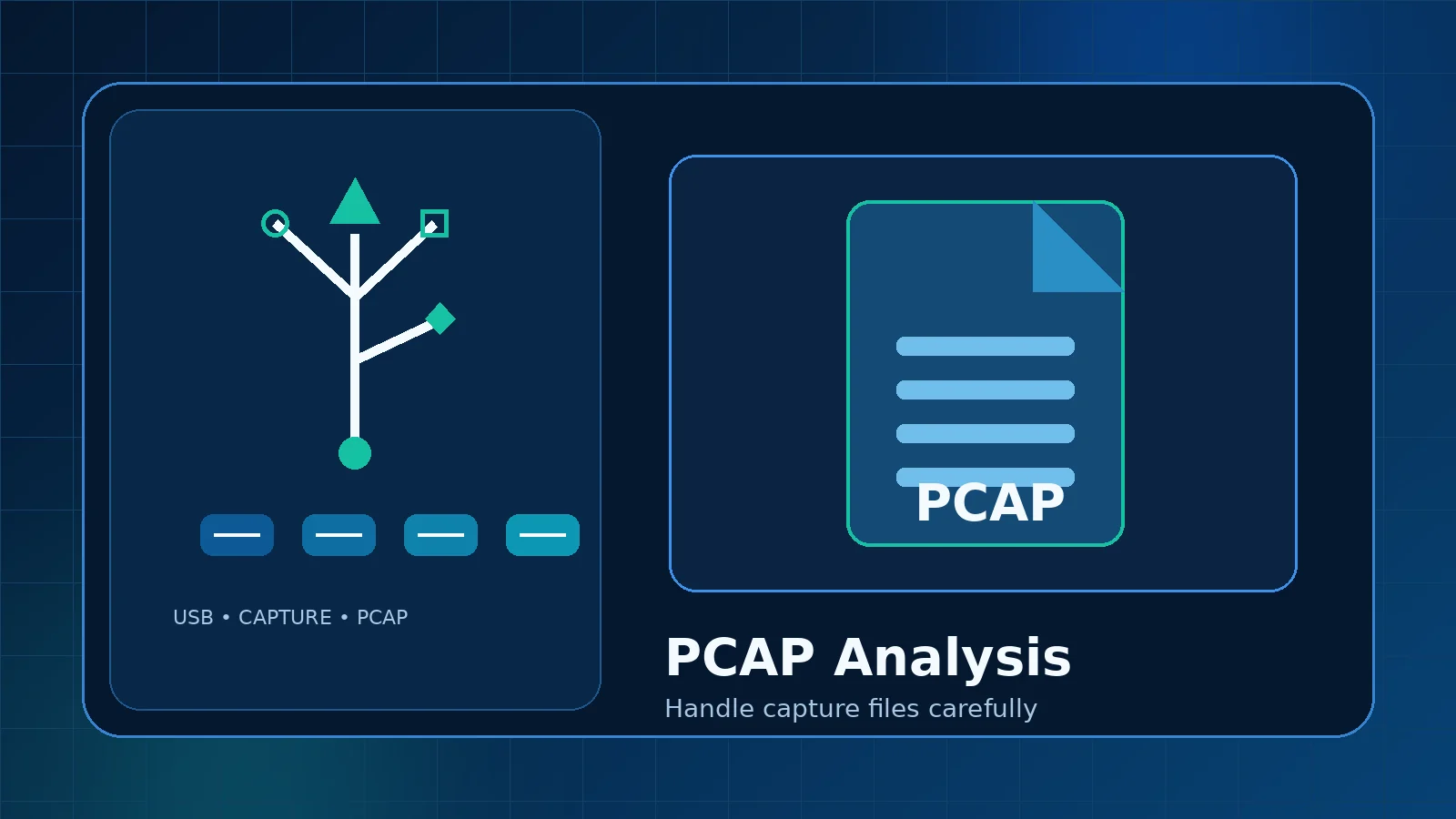 USBPcap PCAP Files and Safe Analysis feature illustration